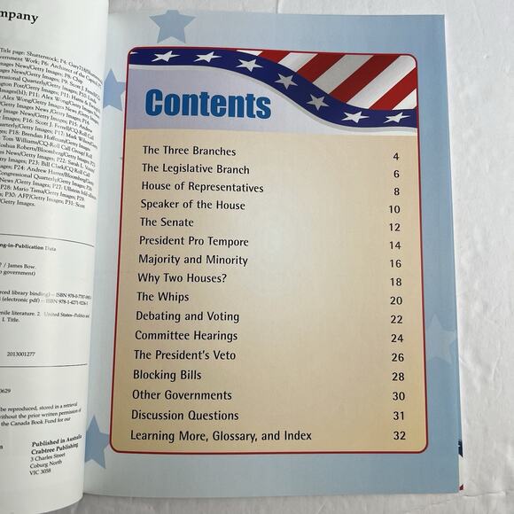 What Is the Legislative Branch by James Bow Paperback Educational Book - Picture 4 of 9